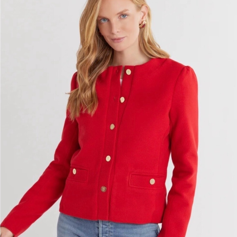 Dudley Stephens Red Diana Women’s Blazer. Includes a Dudley Stephen’s tote bag